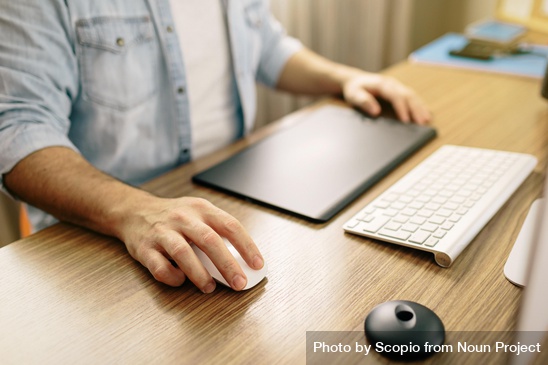 Man Using Computer by Scopio from NounProject.com